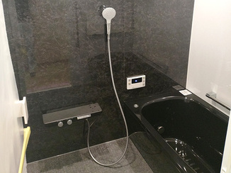 バスルームリフォーム 高級感と清潔感を兼ね備えたモダンな水まわり